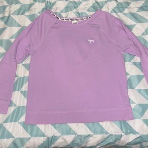 Pink/Victoria secret open back sweatshirt: size S